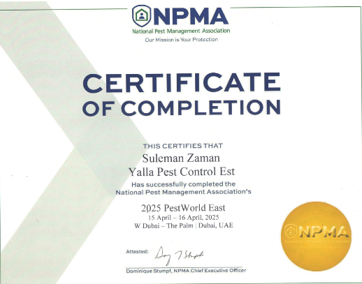 NPMA CERTIFICATE 2025